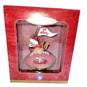 SAN FRANCISCO Go 49ers Christmas Ornament Hallmark Football NFL Collection 1999